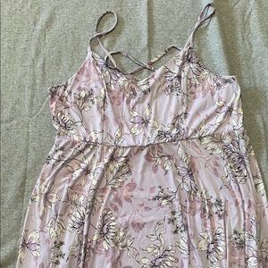 Torrid brand Lavender Floral Plus Size A-Line dress size 3
